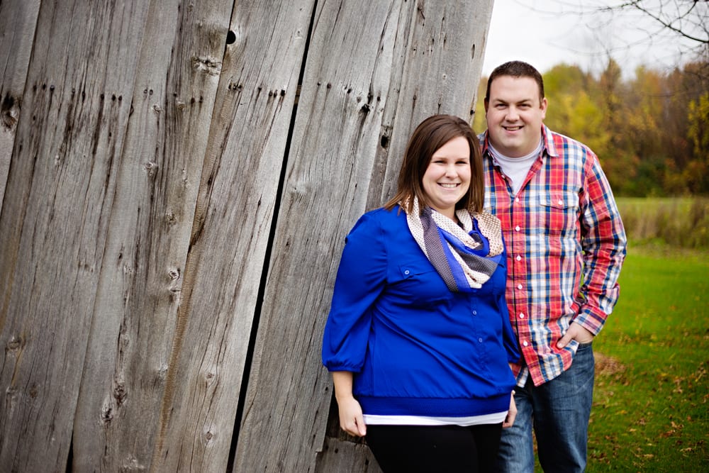 Cornwall Engagement Session - woman in blue shirt