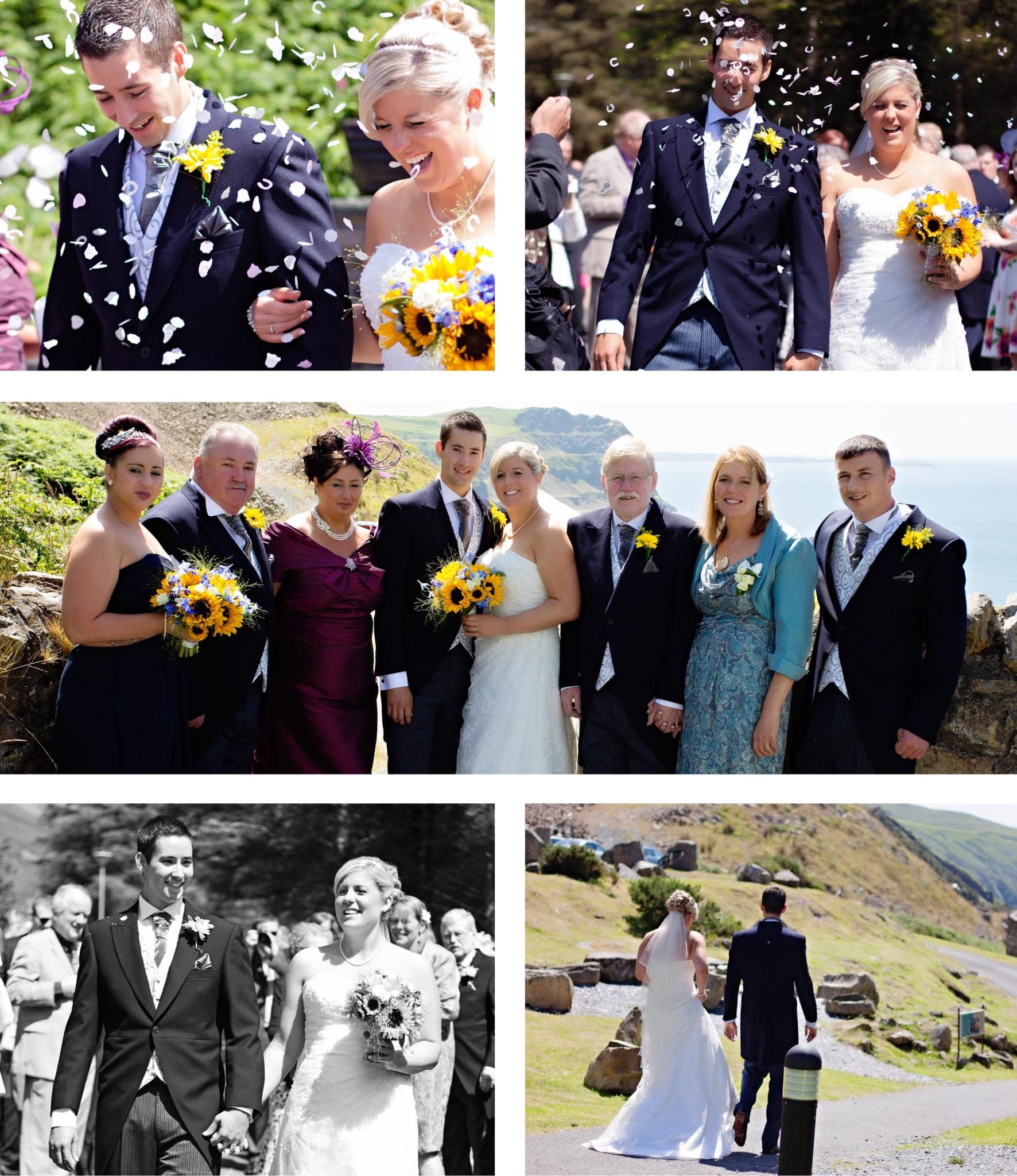 North Wales wedding - Confetti toss