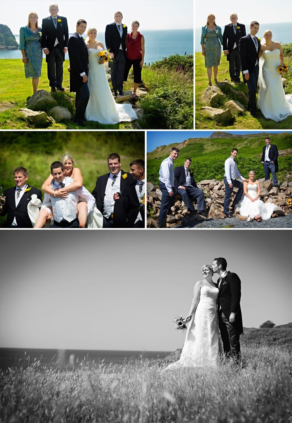 North Wales wedding - Family and Wedding Party