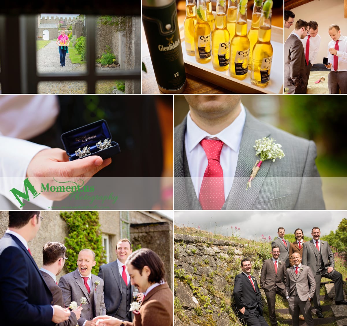 Fort Belan Wedding - baby's breath boutonniere