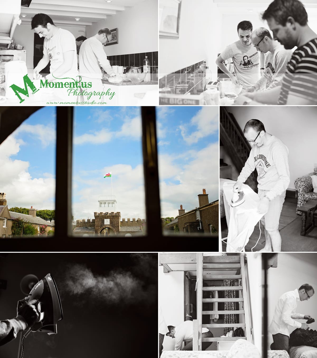 Fort Belan Wedding - steaming iron