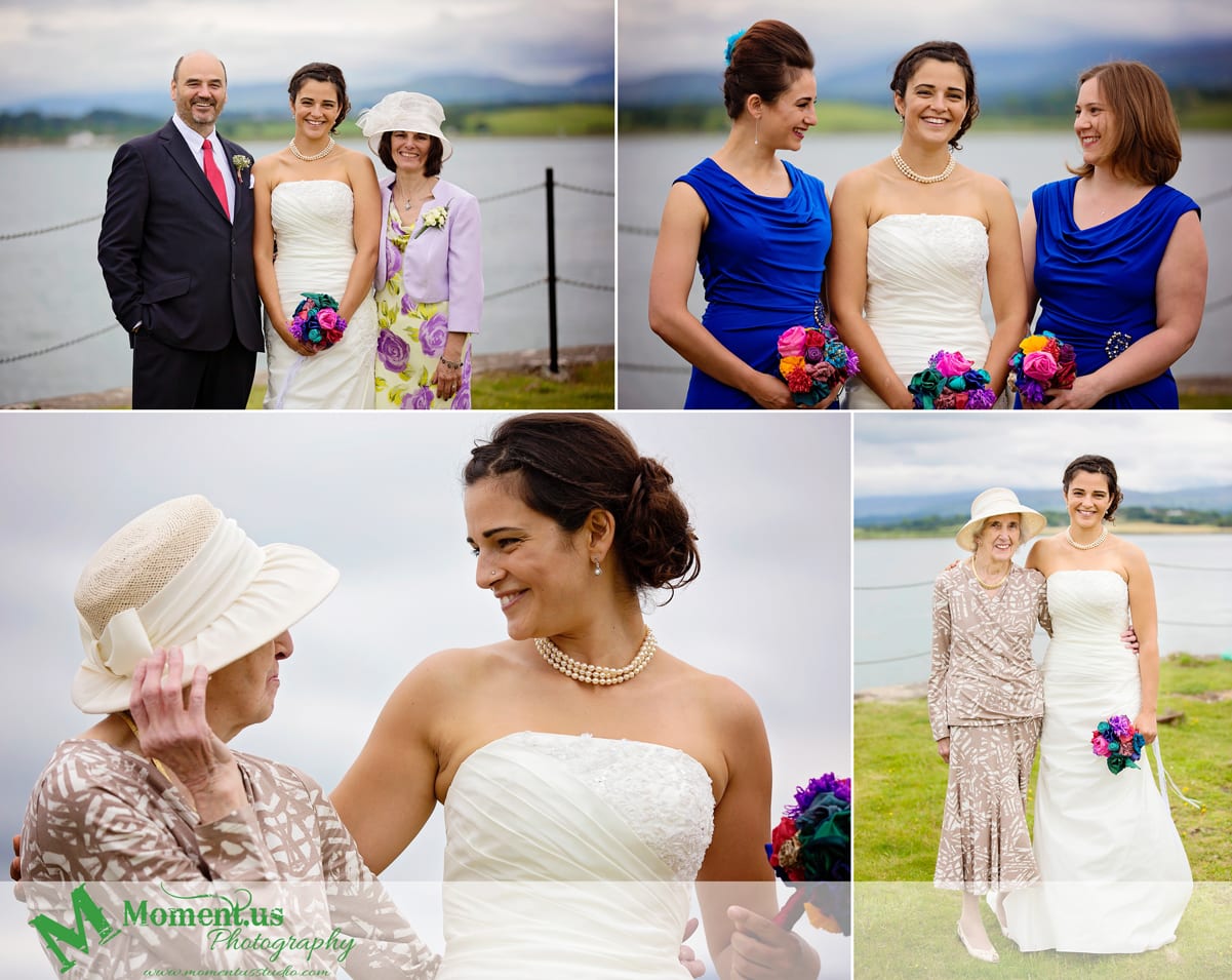 Fort Belan Wedding - bride with family
