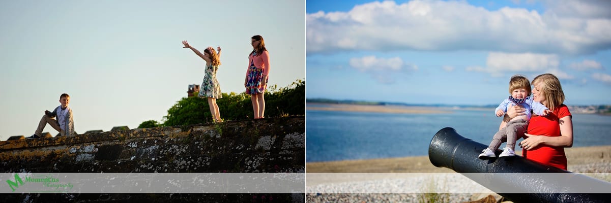 Fort Belan Wedding - boy on cannon
