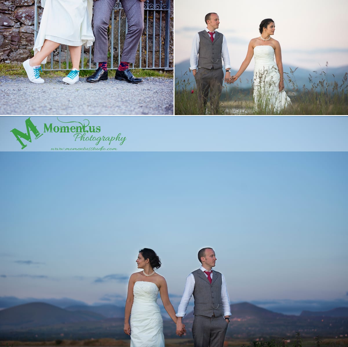 Fort Belan Wedding - bride and groom's shoes