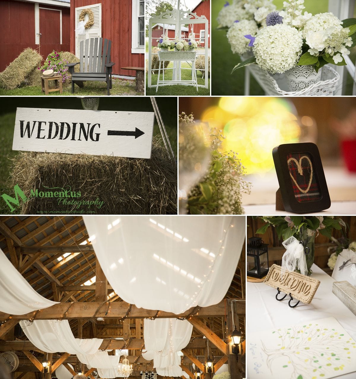 Williamstown Country Wedding - inside the barn