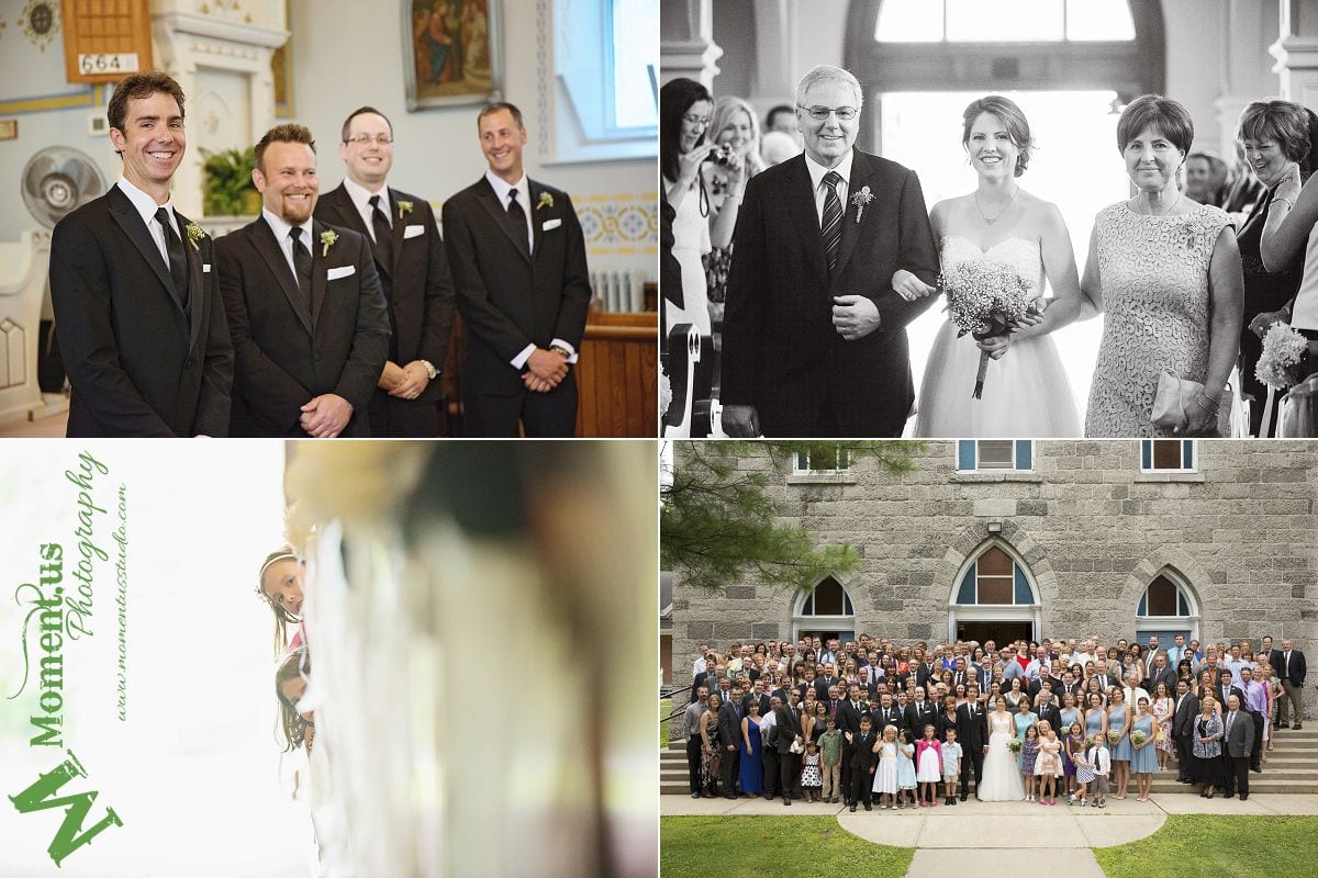 Williamstown Country Wedding - kids peeking down aisle