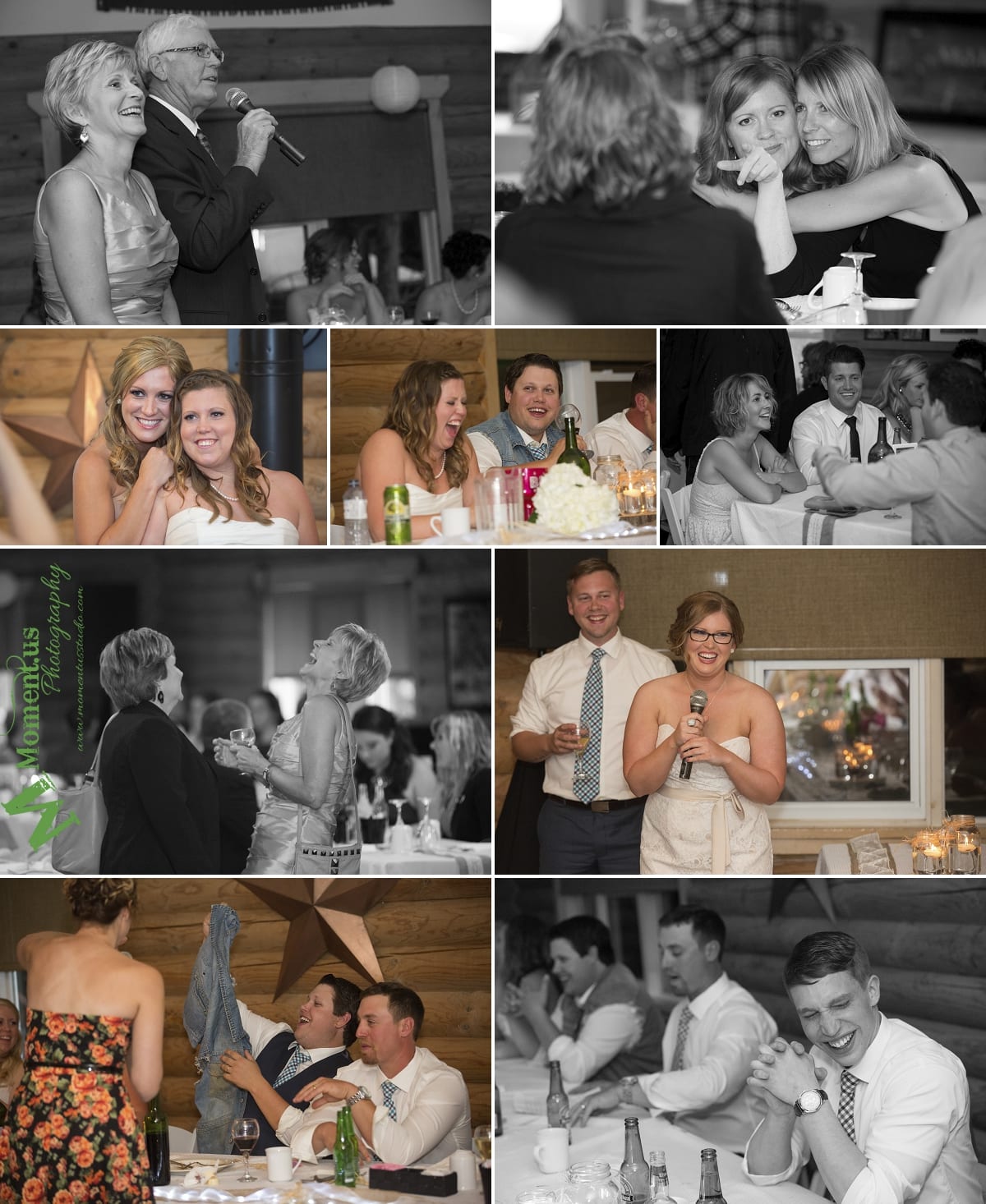 rustic country wedding photos - mother and father making speech