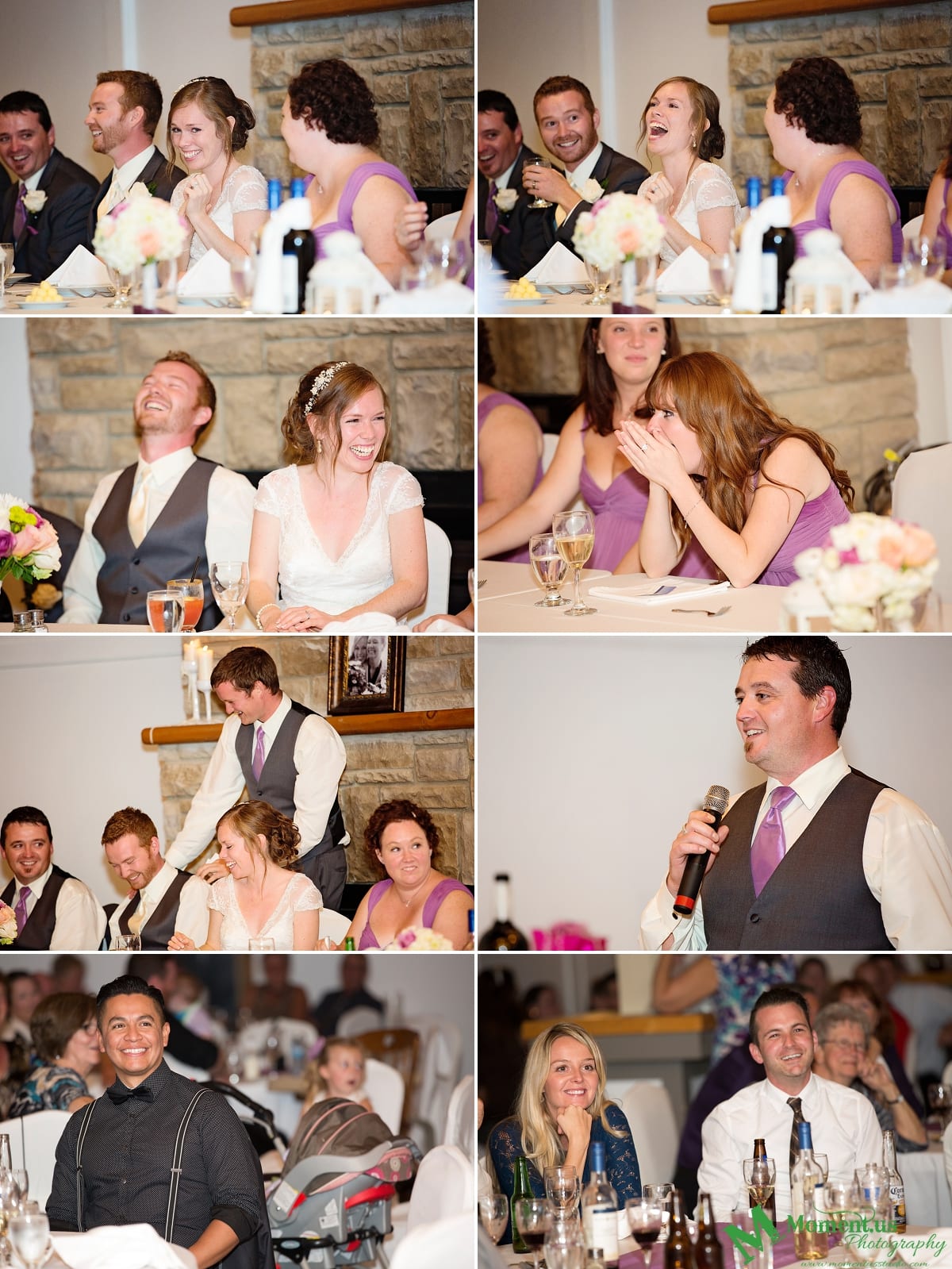 bridesmaid covering mouth - Calabogie Peaks Wedding