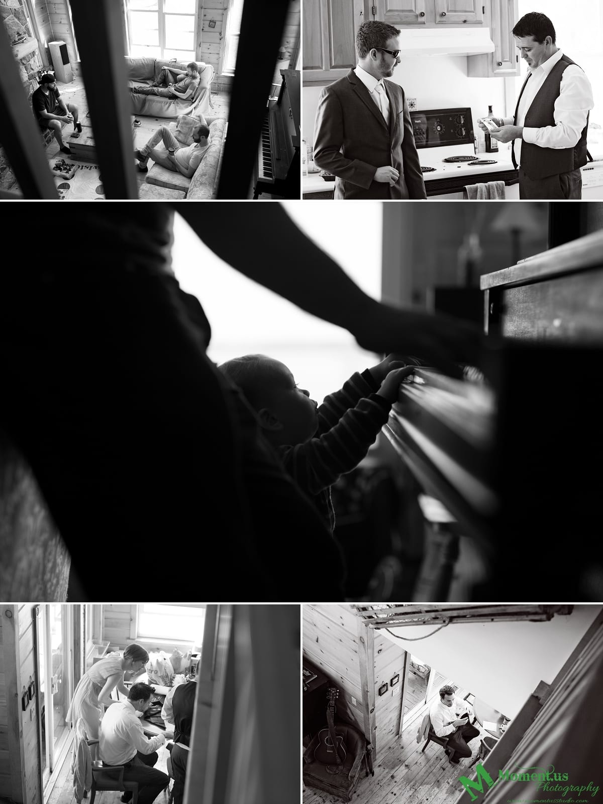 boy playing piano - Calabogie Peaks Wedding