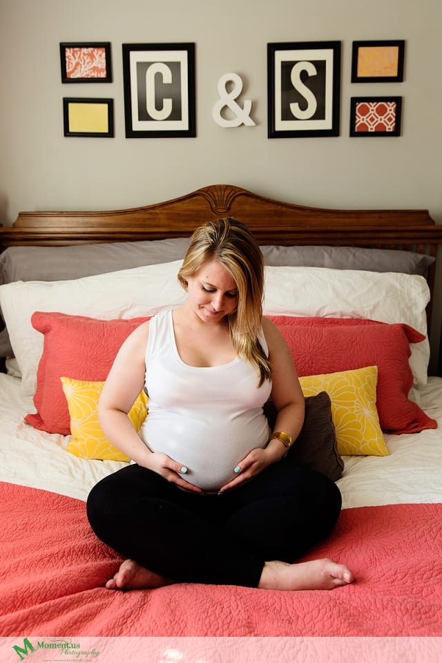 Cornwall maternity photo session - bedroom