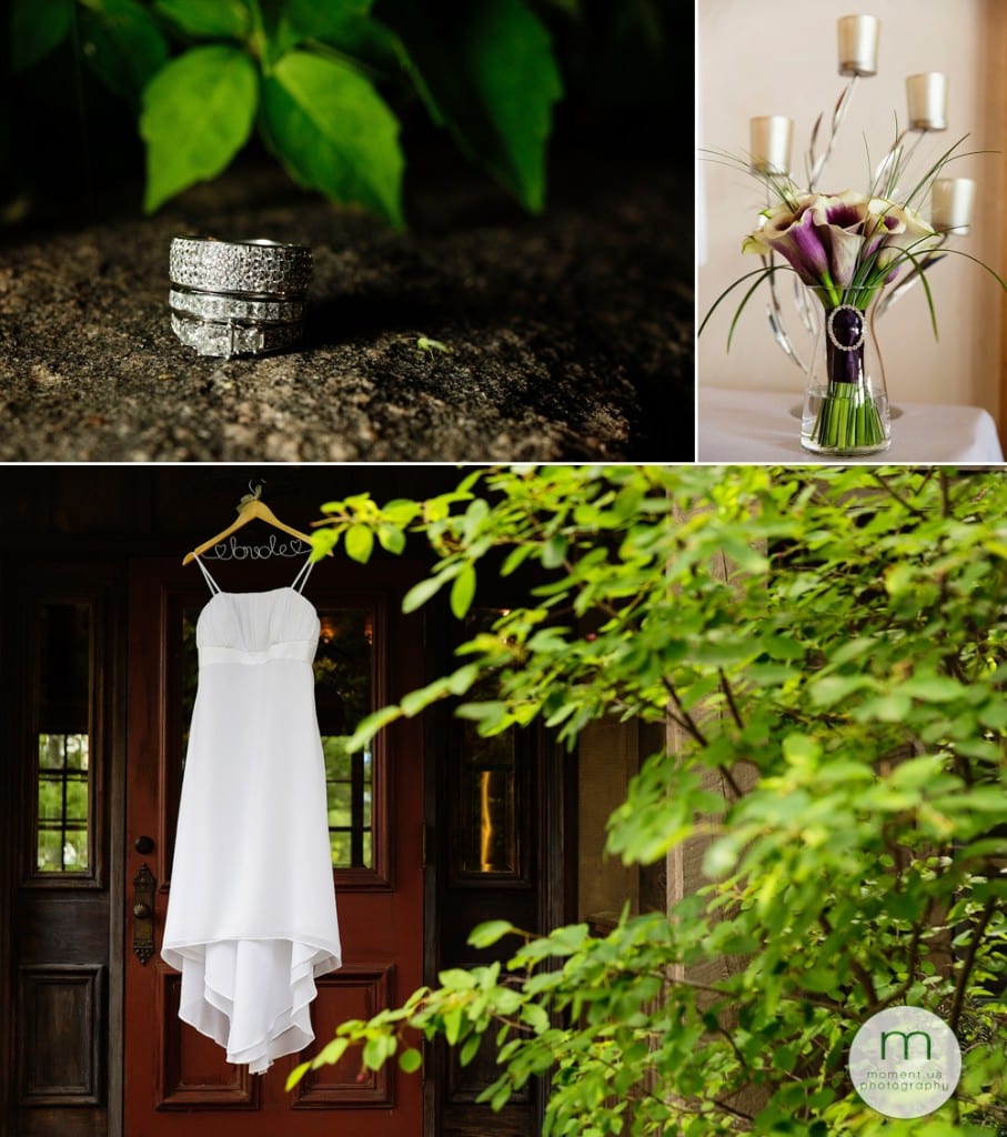 dress rings and flowers