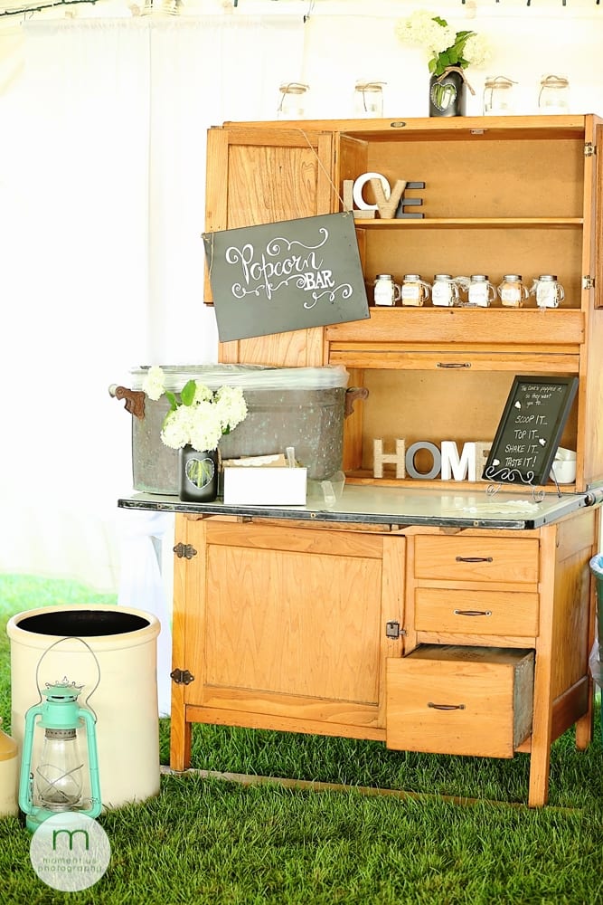 Cornwall wedding popcorn bar