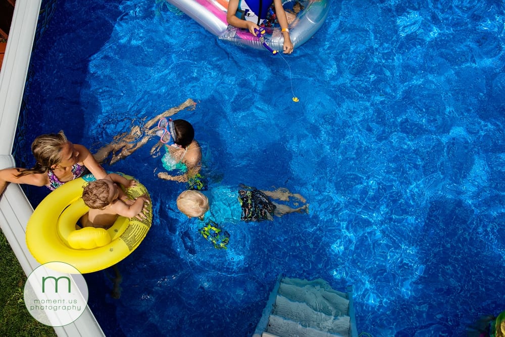 kids in pool