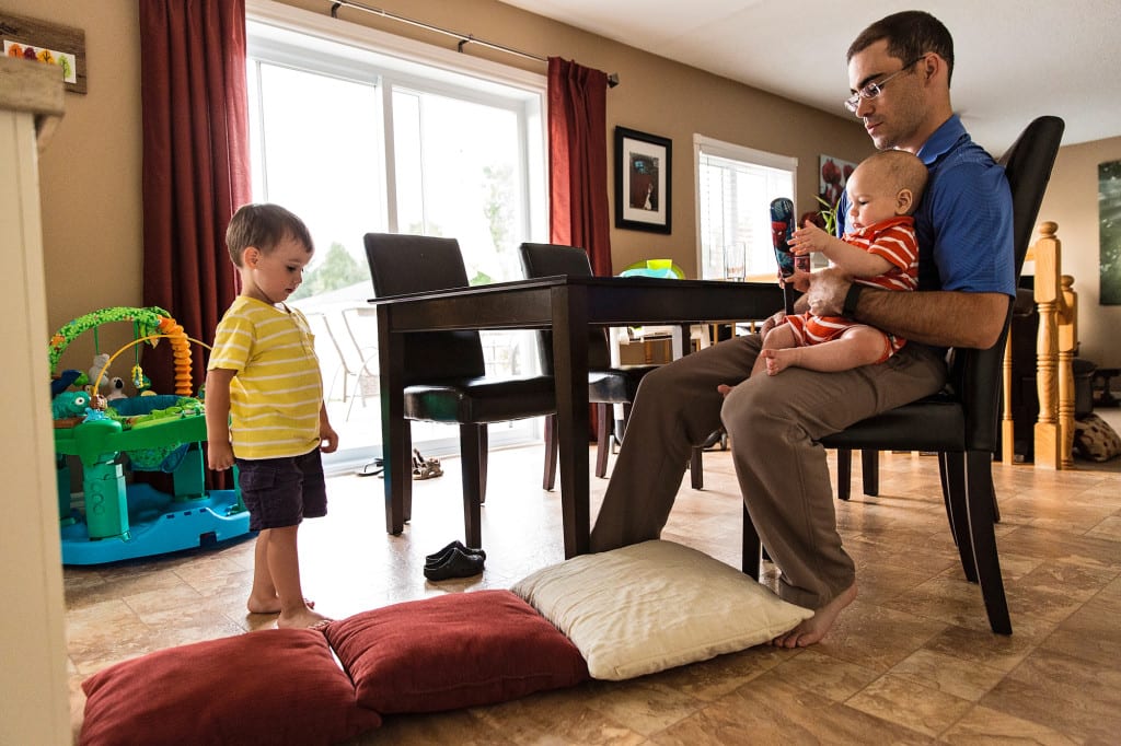 Cornwall family in kitchen