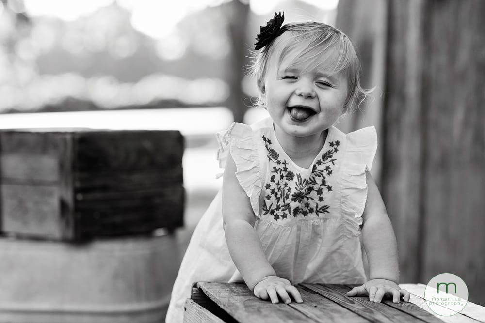 Cornwall child making face