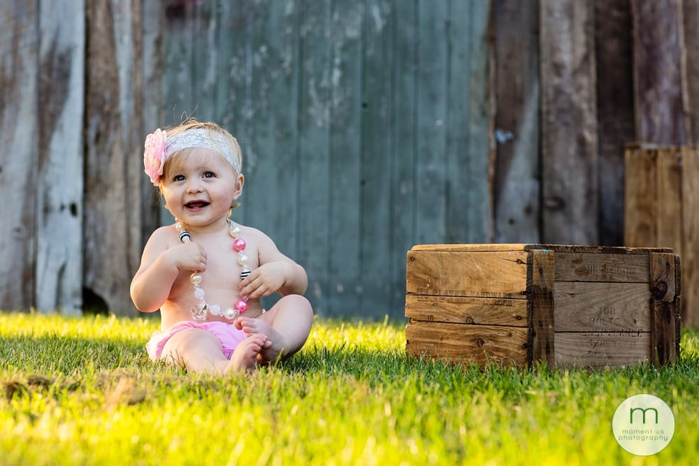Cornwall child wearing necklace and pink headband
