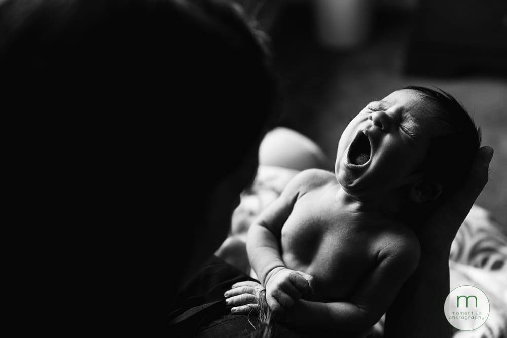 Cornwall newborn yawning