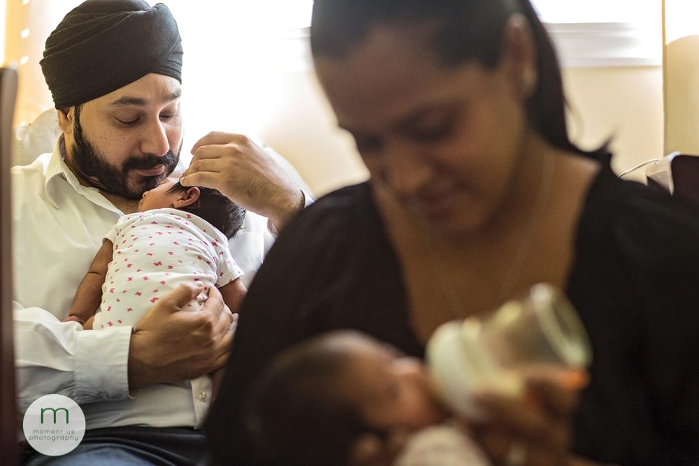 Montreal mom feeding baby