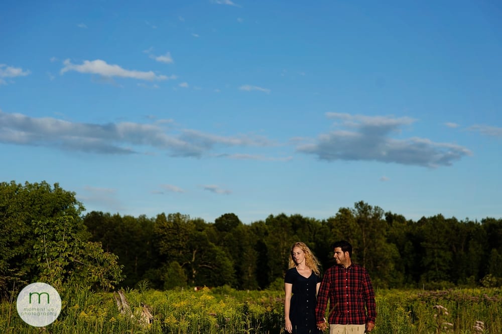 awesome sky for Cornwall engagement session