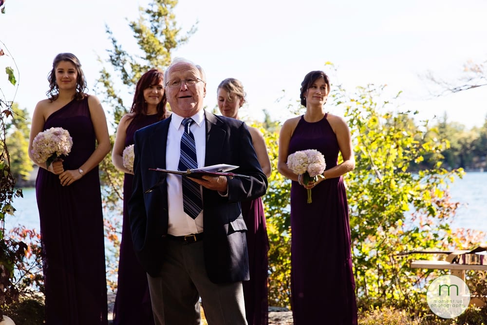 man holding marriage service notes