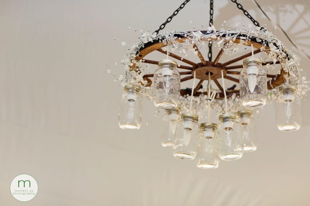 Cornwall rustic country wedding chandelier