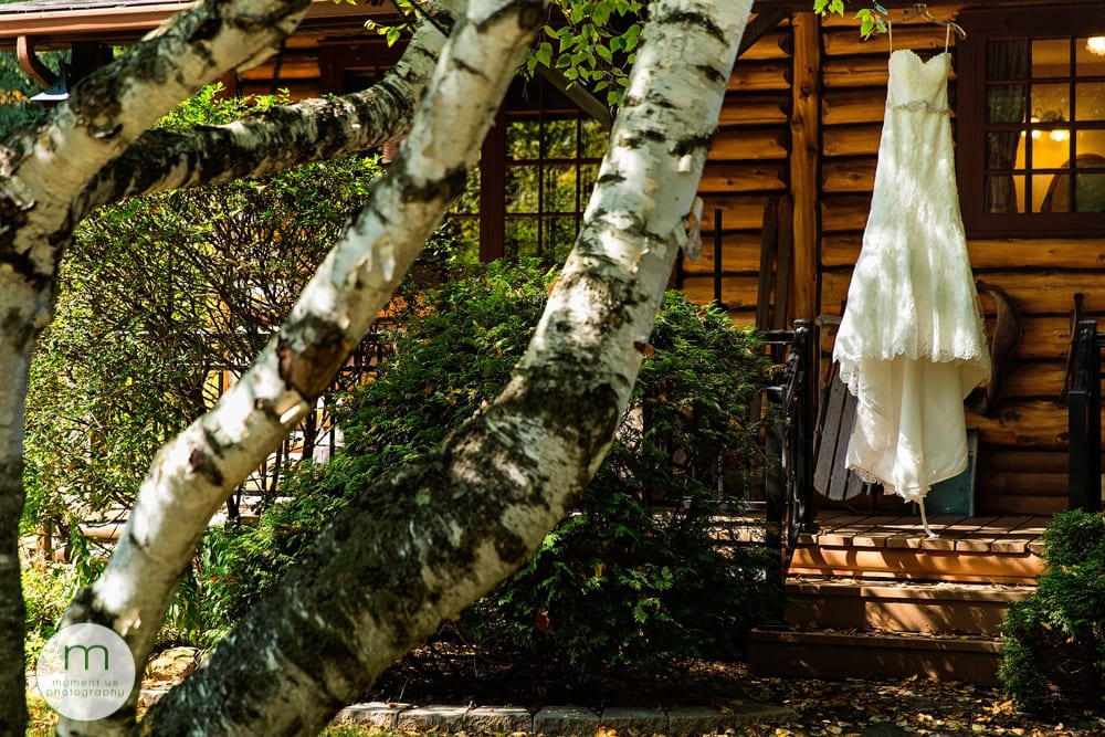 Cornwall Rustic Country Wedding bride's dress