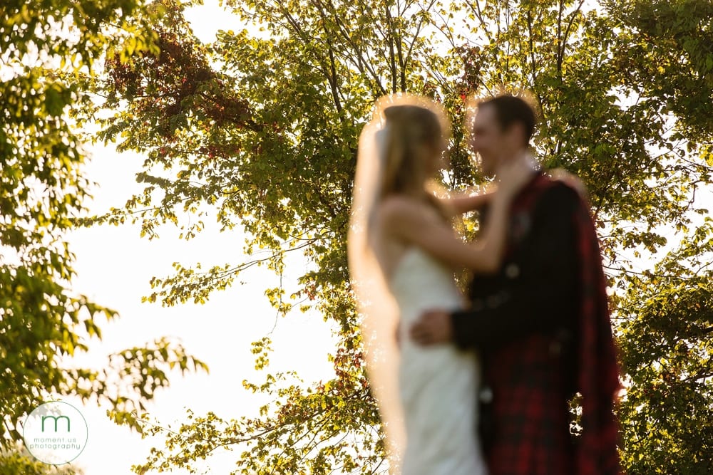 Cornwall Rustic Country Wedding - focus on background