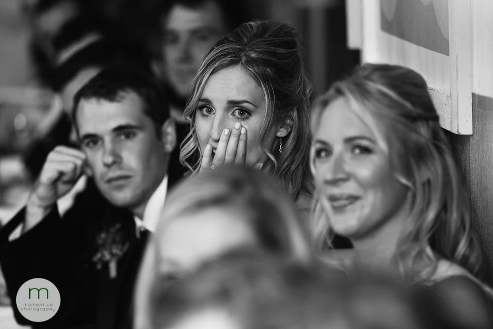 Cornwall Rustic Country Wedding - bride crying