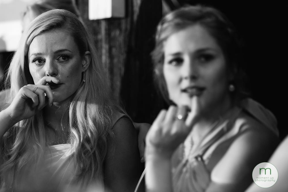 Cornwall Rustic Country Wedding - bridesmaid crying