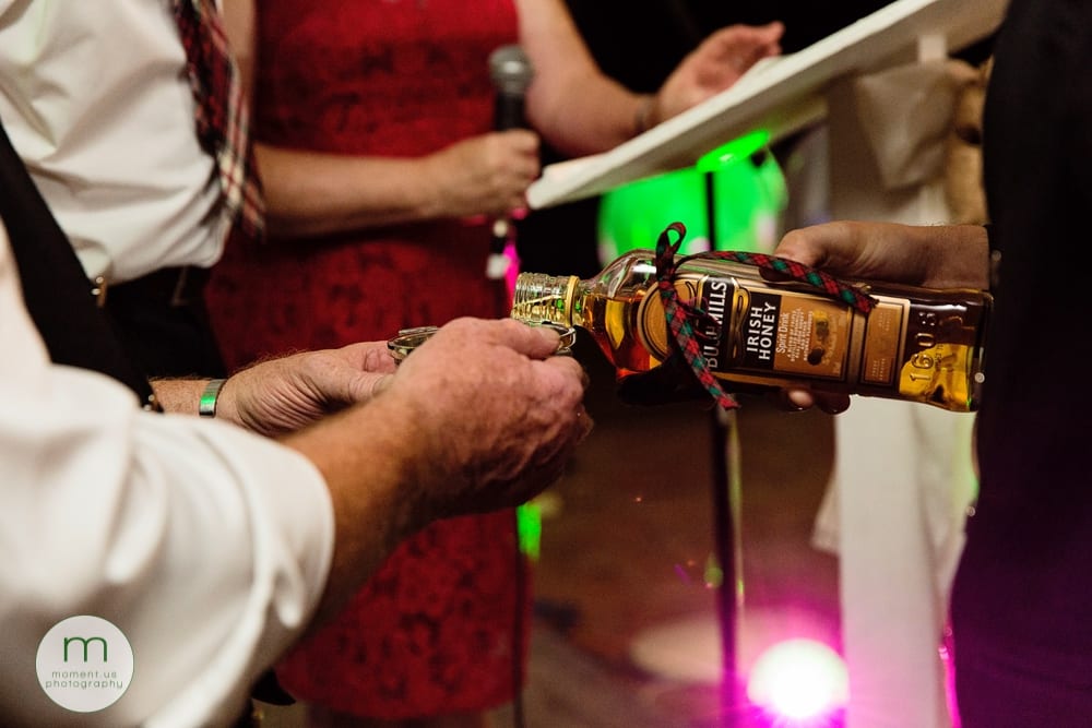 Cornwall Rustic Country Wedding - drinking from the quaich