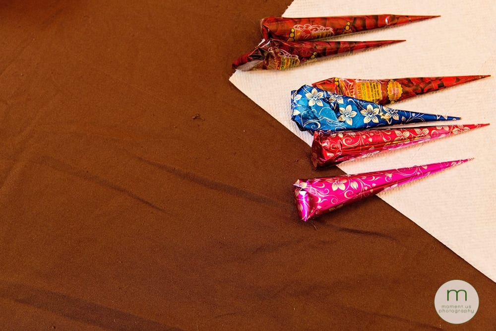 mehndi tubes on table
