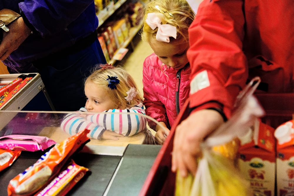 Stockholm girls waiting for ice cream