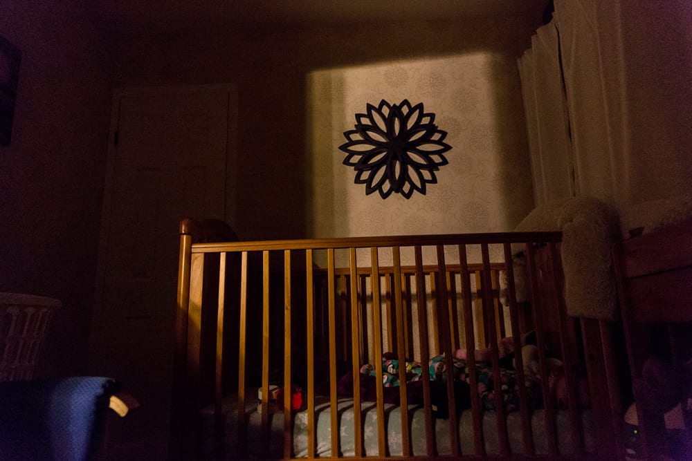 sleeping baby in crib