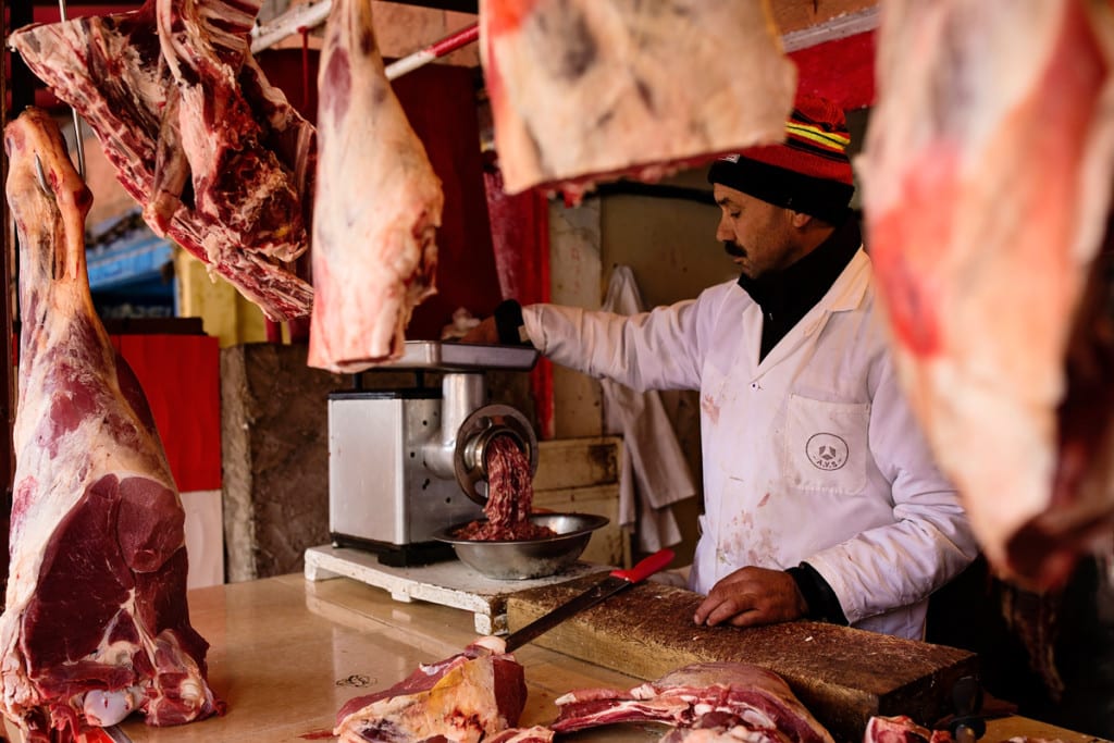Wedding photographer in Morocco - Asni butcher