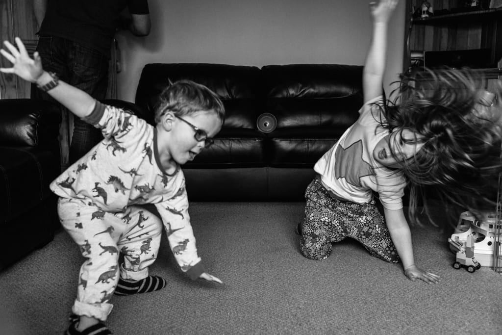 dance time during London family photography session