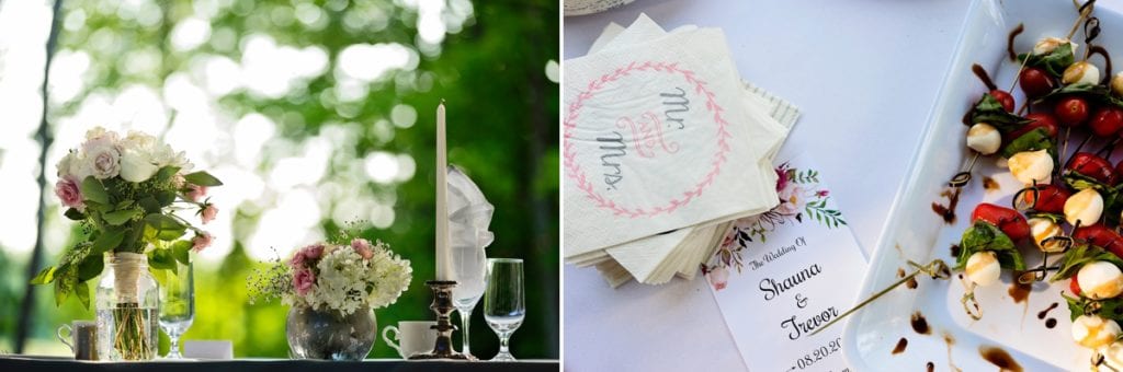Rural Ontario backyard wedding details