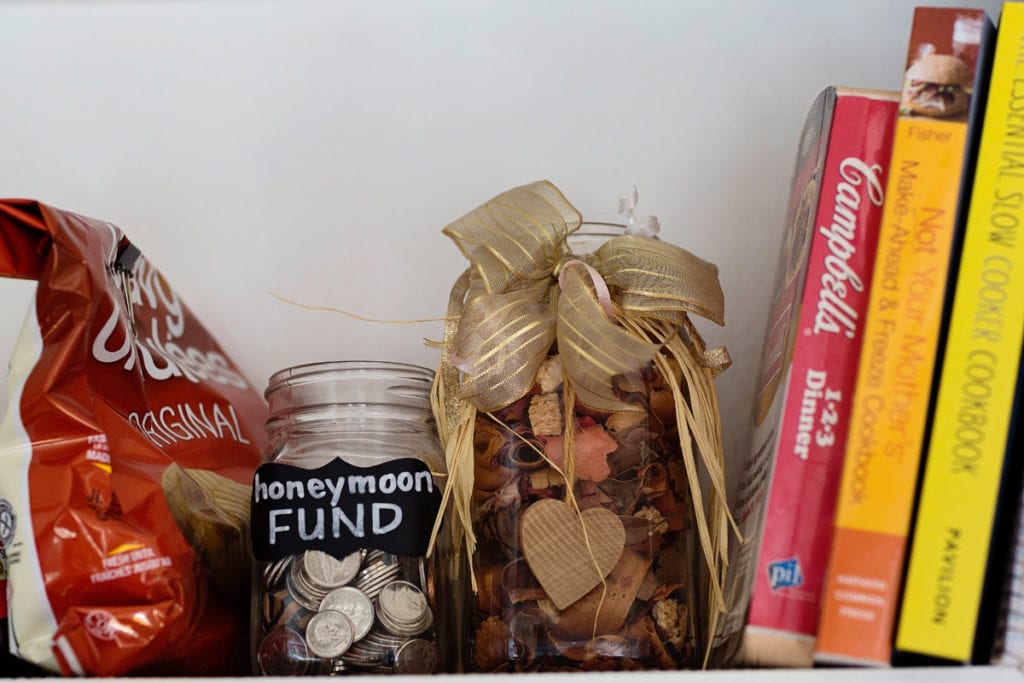coin jar for honeymoon fund